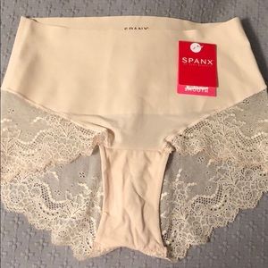 NWT Spanx with lace bottom size small